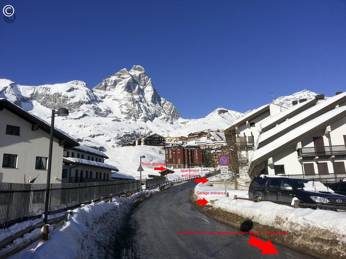 Breuil Cervinia Near Funicular Apartment With Private Garage Bagian luar foto